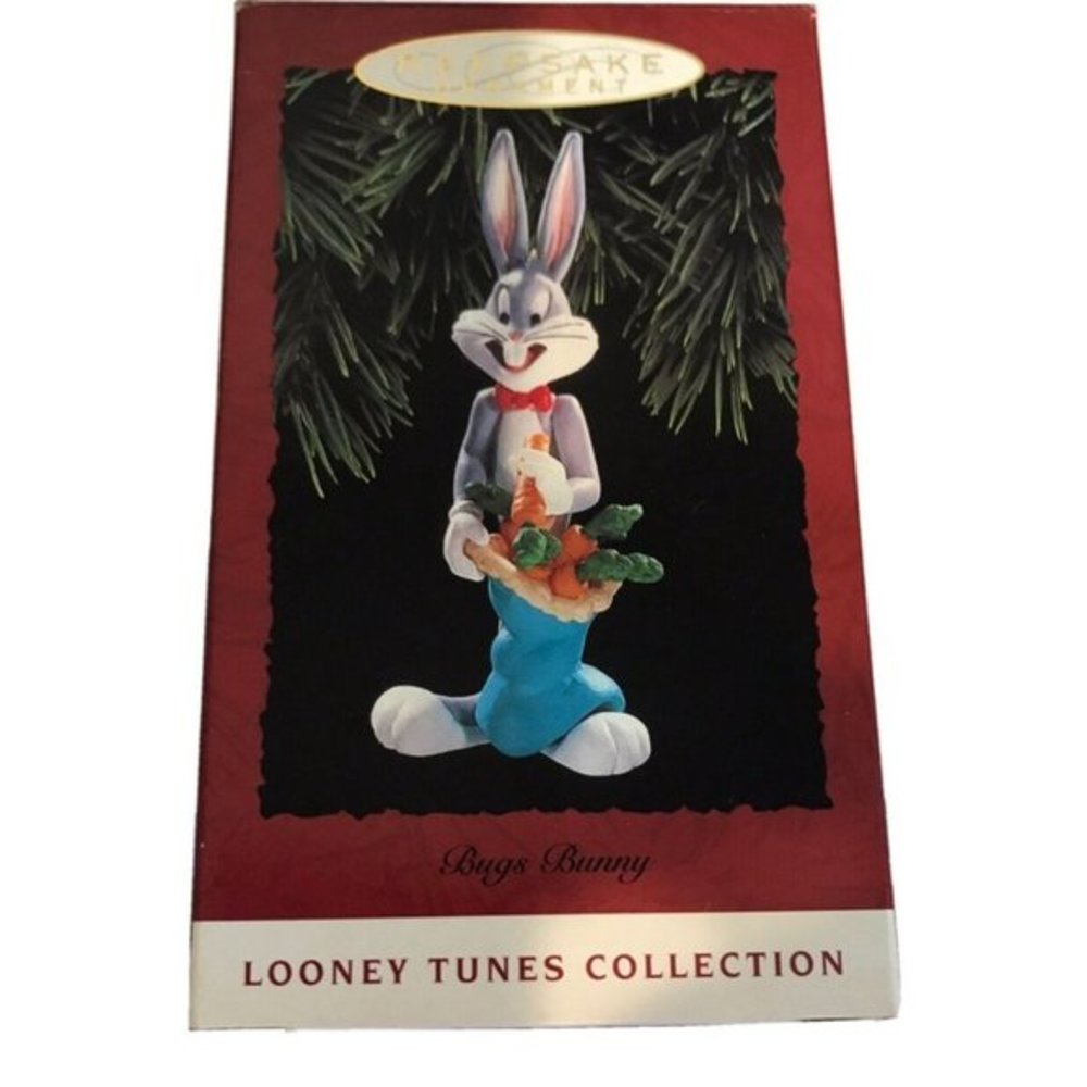 BUGS BUNNY LOONEY‎ TUNES ORNAMENT 1993 Hallmark Keepsake In Original Box CARROTS